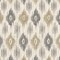 Natural Grey Abstract Global Linen Look Print Upholstery Fabric by The Yard - SKU: Weston Slate
